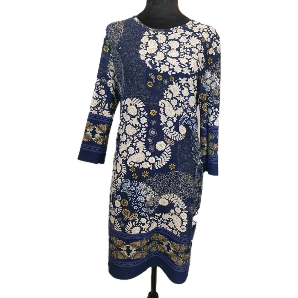 Nordstrom Papillon Boho Paisley Print  Sheath Dress Multicolor Womens Medium